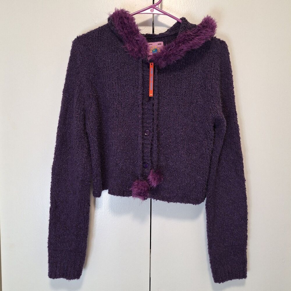 Unif Fuku Cardigan Purple Large